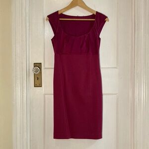 Elegant Burgundy Sleeveless Dress